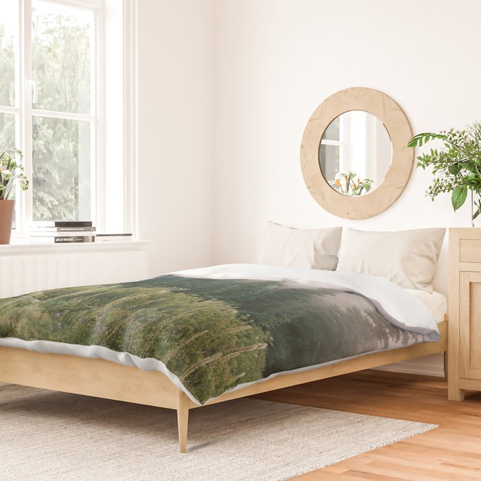 Foggy Green Forest Duvet Cover Gallery Image 2