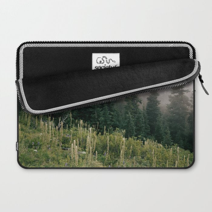 Foggy Green Forest Laptop Sleeve Gallery Image 2