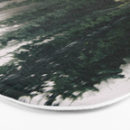 Foggy Green Forest Bath Mat Gallery Image 3
