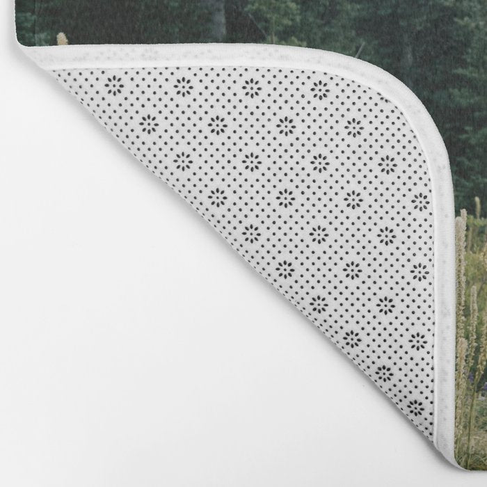 Foggy Green Forest Bath Mat Gallery Image 2