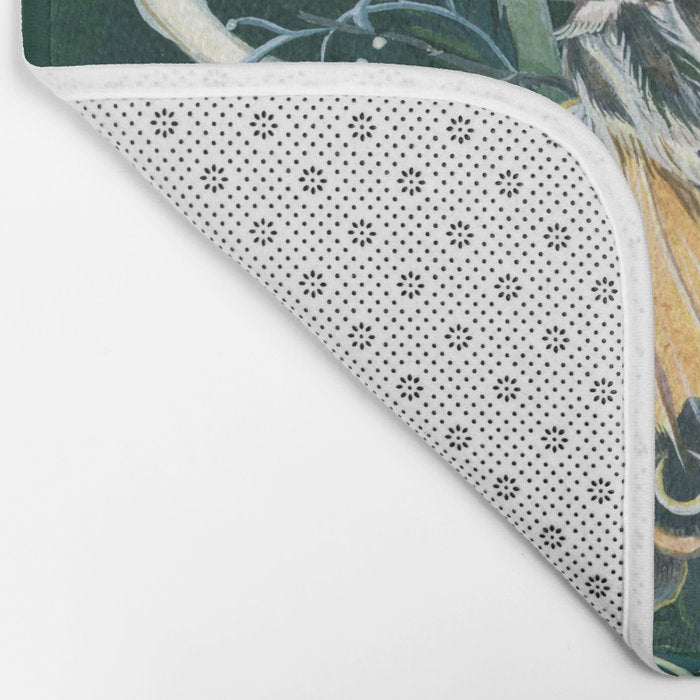 Mushroom night moth Bath Mat Gallery Image 2