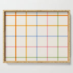 Simple Check - pastel Serving Tray Gallery Image 1