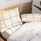 Simple Check - pastel Pillow Sham Gallery Image 2