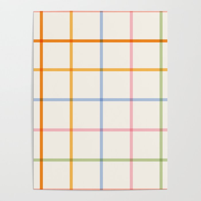Simple Check - pastel Poster Gallery Image 1