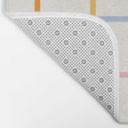 Simple Check - pastel Bath Mat Gallery Image 2