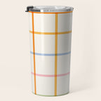 Simple Check - pastel Travel Mug Gallery Image 3