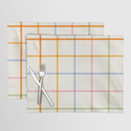Simple Check - pastel Placemat Gallery Image 1