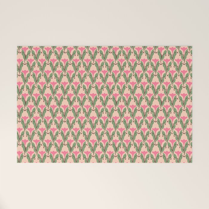 Tulip Whimsy - Heritage Floral Welcome Mat Gallery Image 1