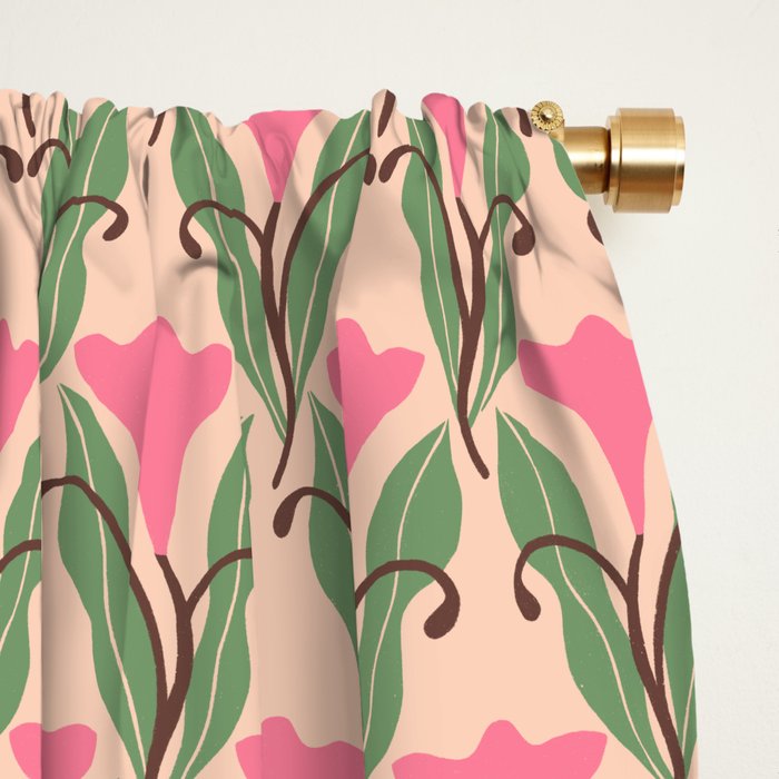 Tulip Whimsy - Heritage Floral Window Curtain Gallery Image 2