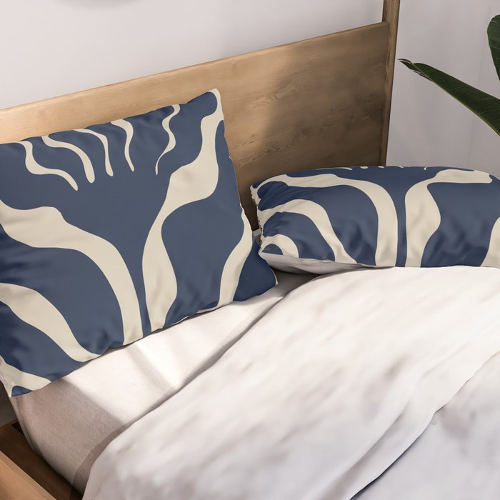 Day Bloom - Blue Pillow Sham Gallery Image 2