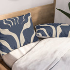 Day Bloom - Blue Pillow Sham Gallery Image 2