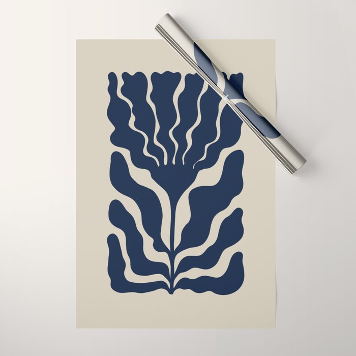 Day Bloom - Blue Wrapping Paper Gallery Image 1