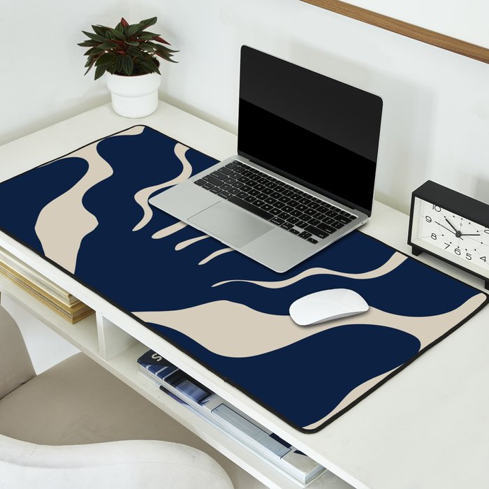 Day Bloom - Blue Desk Mat Gallery Image 2