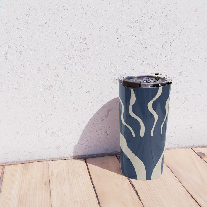 Day Bloom - Blue Travel Mug Gallery Image 4