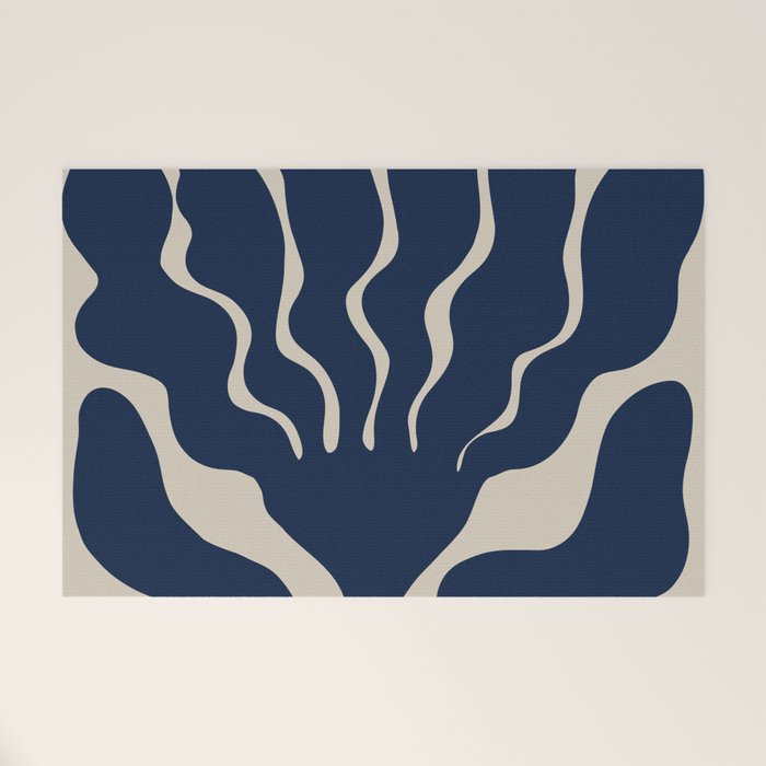 Day Bloom - Blue Welcome Mat Gallery Image 1