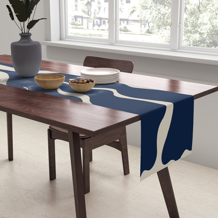 Day Bloom - Blue Table Runner Gallery Image 2