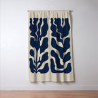 Day Bloom - Blue Window Curtain Gallery Image 3