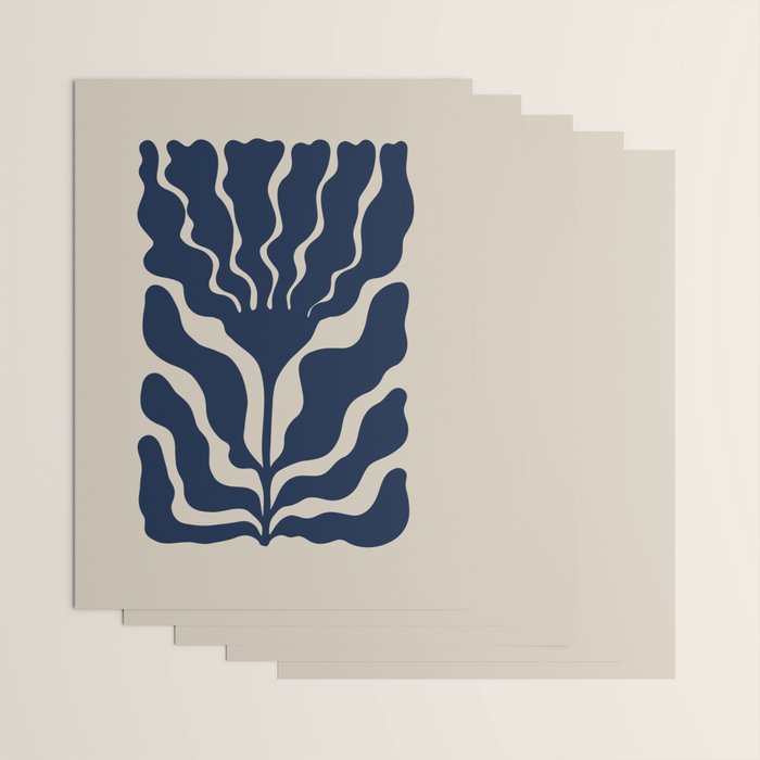Day Bloom - Blue Wrapping Paper Gallery Image 3