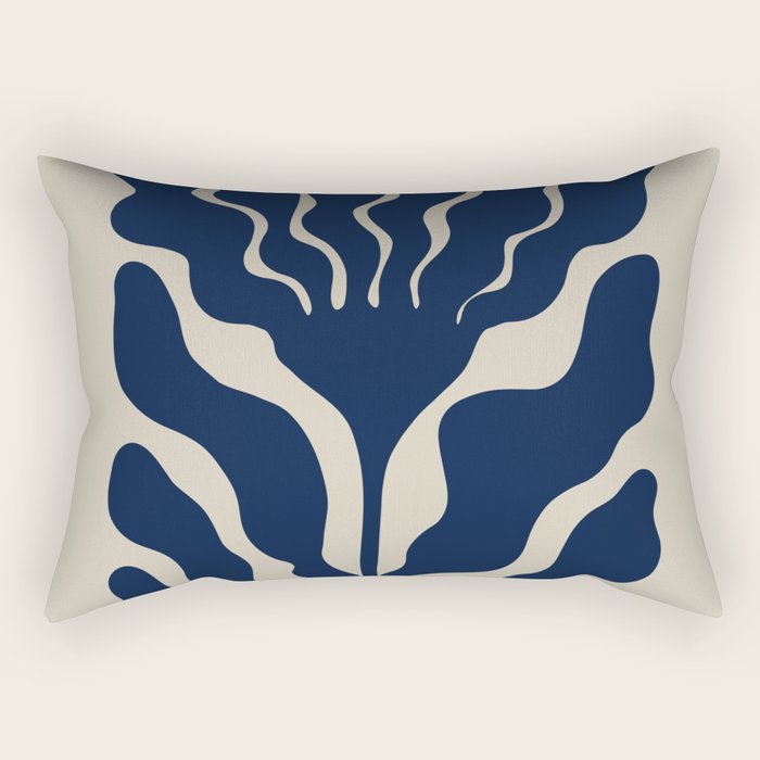 Day Bloom - Blue Rectangular Pillow Gallery Image 1