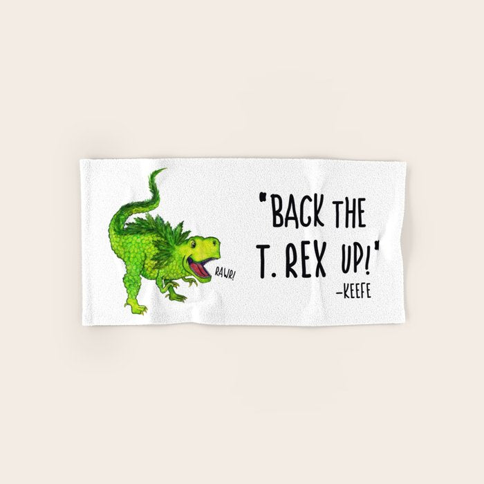 Back the T. Rex up! Bath Towel Gallery Image 1