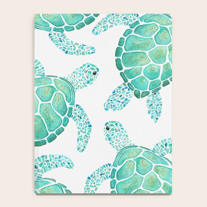 Sea Turtle Pattern - Blue Notebook Gallery Image 4