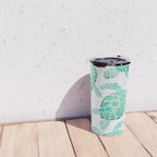 Sea Turtle Pattern - Blue Travel Mug Gallery Image 4