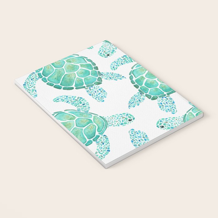 Sea Turtle Pattern - Blue Notebook Gallery Image 3
