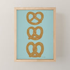 Pretzel Pattern - Mint Mini Art Print Gallery Image 1