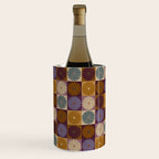 Retro Flowers Check Pattern X Wine Chiller Gallery Image 3