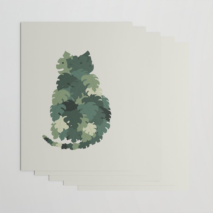 Cat Plants: Meowstera Wrapping Paper Gallery Image 3