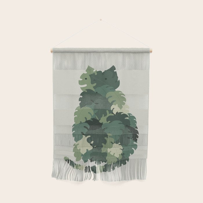 Cat Plants: Meowstera Wall Hanging Gallery Image 1