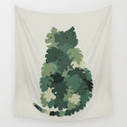 Cat Plants: Meowstera Wall Tapestry Gallery Image 4