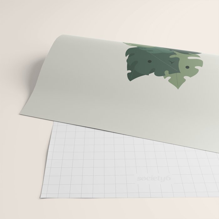Cat Plants: Meowstera Wrapping Paper Gallery Image 2
