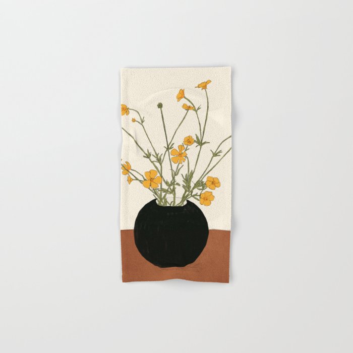 Blooming Wildflowers Yellow 2 Bath Towel Gallery Image 1