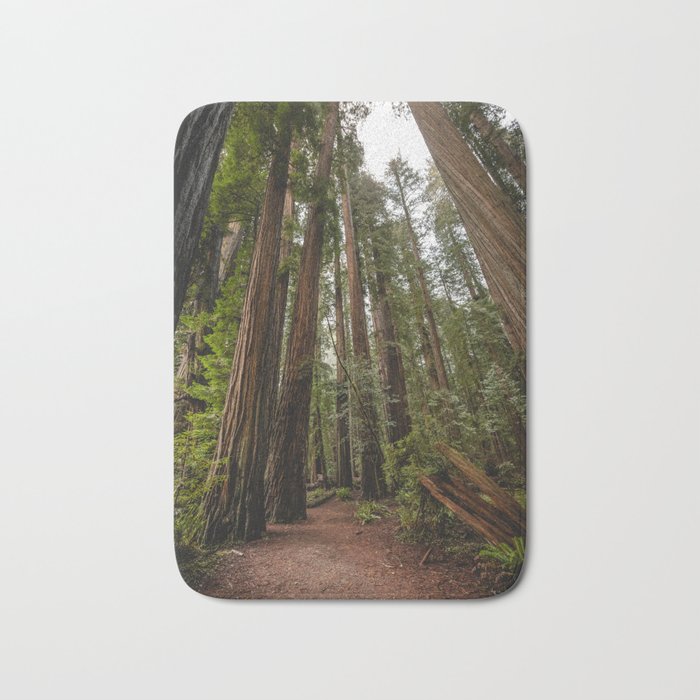 Redwood Forest Adventure VII - Nature Photography Bath Mat Gallery Image 1