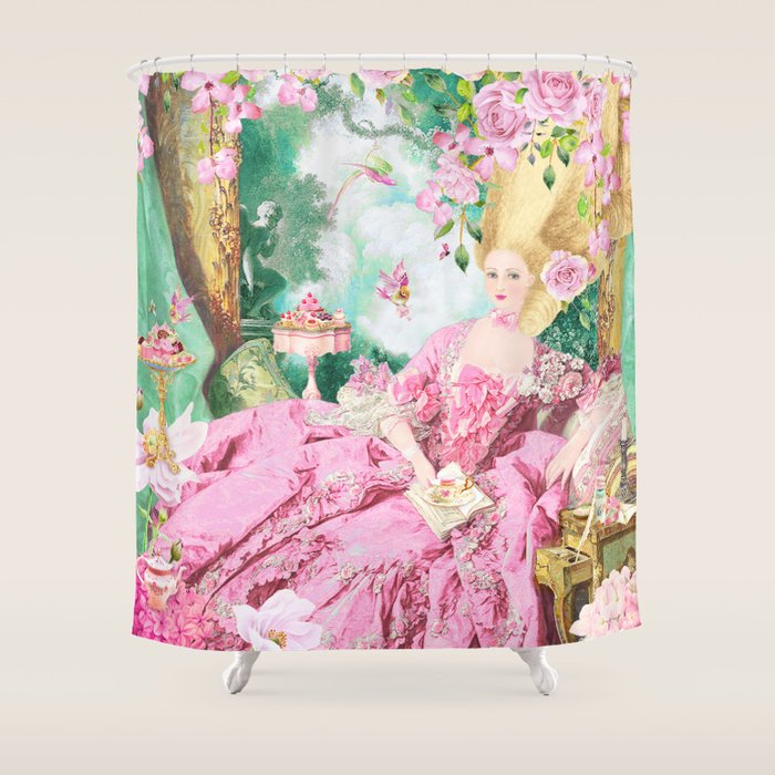 Marie Antoinette Garden Party Shower Curtain Gallery Image 1