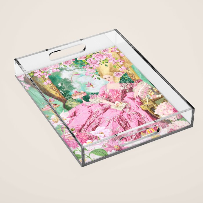 Marie Antoinette Garden Party Acrylic Tray Gallery Image 1