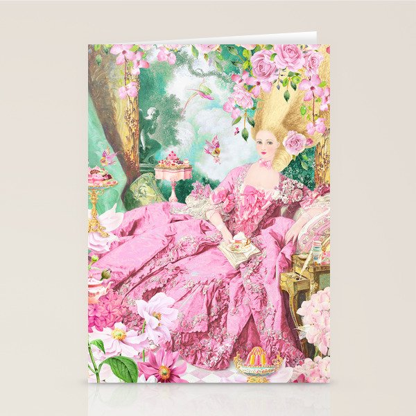Marie Antoinette Garden Party Stationery Card Gallery Image 1