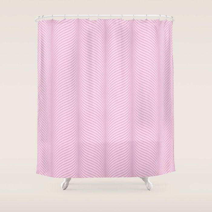 Elysian XIII Lilac Pink Shower Curtain Gallery Image 1