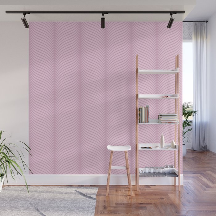 Elysian XIII Lilac Pink Wall Mural Gallery Image 1