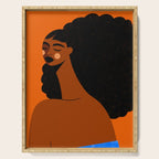 Portrait of Silent Strength Serving Tray Gallery Image 1