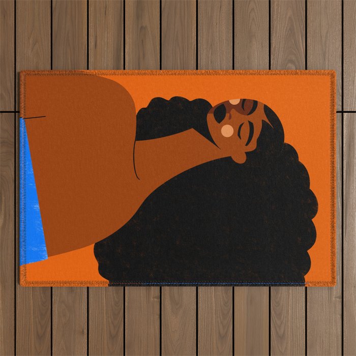 Portrait of Silent Strength Outdoor Rug Gallery Image 1