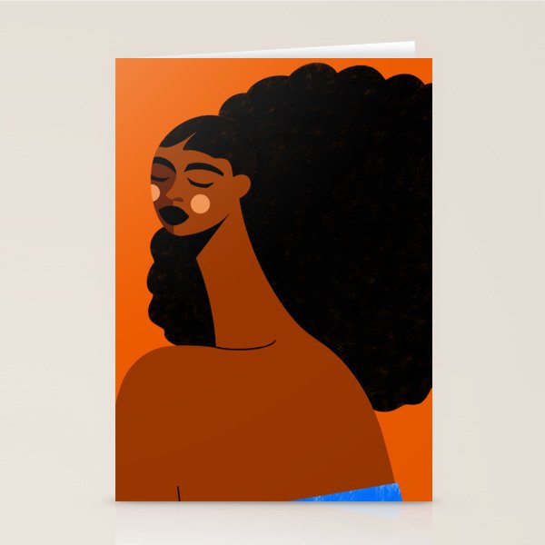 Portrait of Silent Strength Stationery Card Gallery Image 1