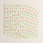 Tree Trimming Hands and Retro Ornaments Wrapping Paper Gallery Image 3