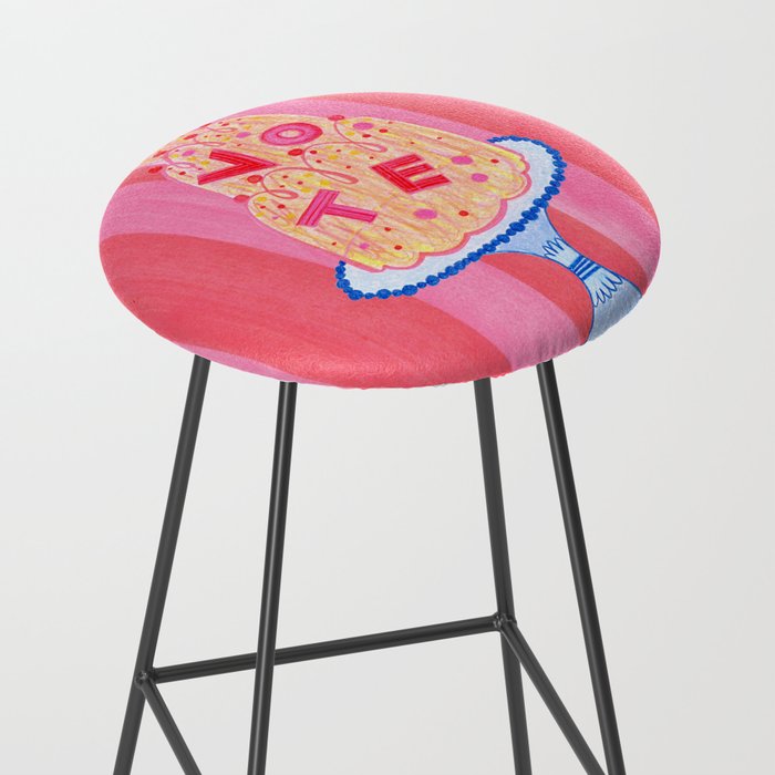 Mold the Future & Vote in Cherry Red Stool Gallery Image 2