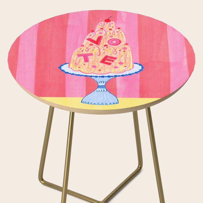 Mold the Future & Vote in Cherry Red Side Table Gallery Image 2