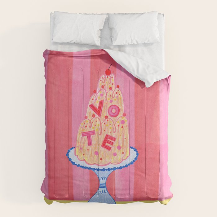 Mold the Future & Vote in Cherry Red Comforter Gallery Image 6