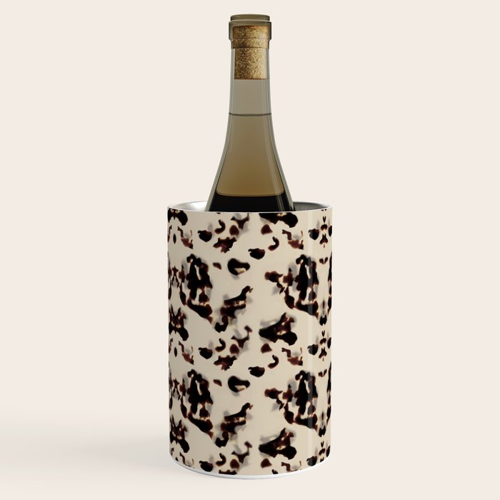 Chic Tortoise Shell on Ivory Wine Chiller Gallery Image 1