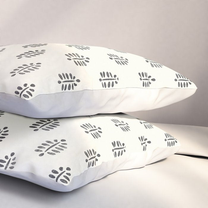 block print palm  Pillow Sham Gallery Image 3
