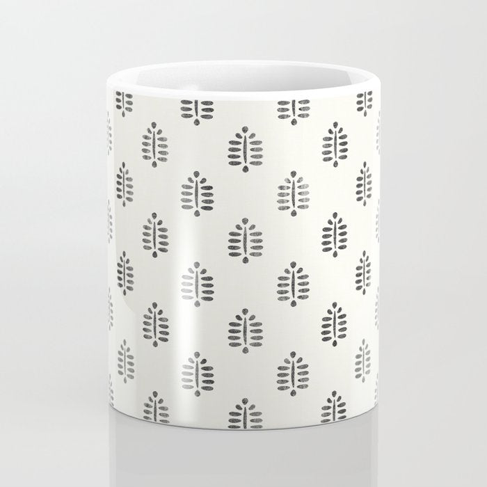 block print palm  Coffee Mug Gallery Image 4